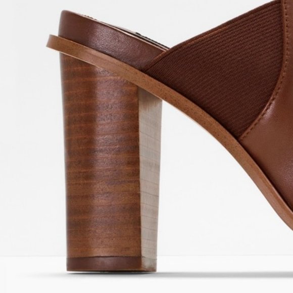 WHBM NWOB Cutout Mules LIZARD EMBOSSED Rich Mahogany GORGEOUS! 9 - Picture 5 of 7